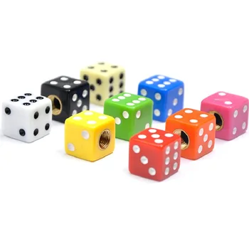 

4Pcs Universal Dice Shape Wheel Rim Tire Valve Caps Car Bike Motorcycle Tyre Stems Air Cap Airtight Dustproof Cover For BMW Audi