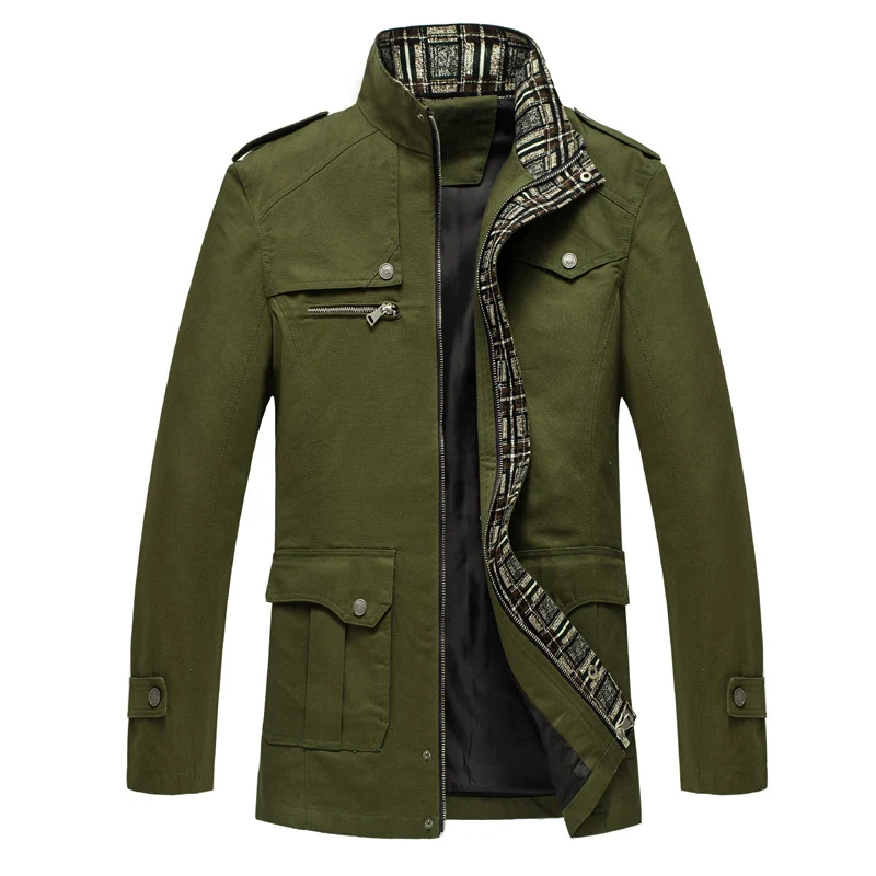 Popular 2019 Men Jacket Coat Long Section Fashion Trench Coat Men windbreaker Brand Casual Fit Overcoat Jacket Outerwear size S-5XL