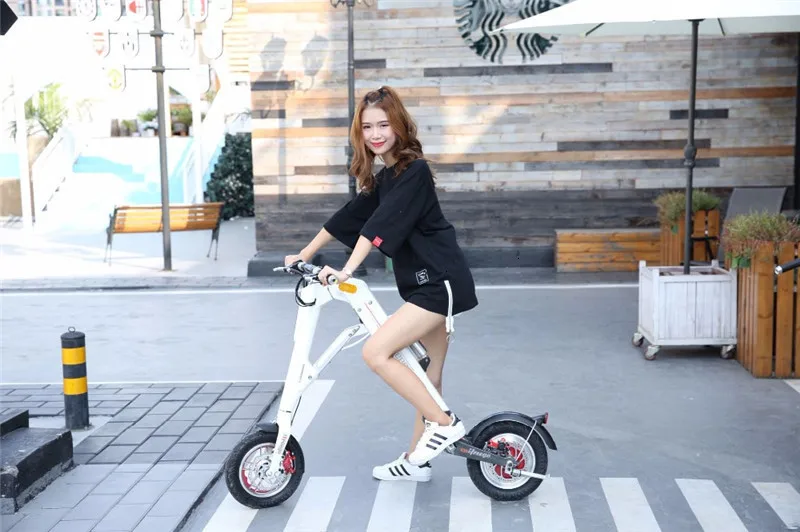 Daibot Portable Electric Bike Two Wheel Self Balancing scooters 12 inch 280W 36V48V Foldable Electric Scooter For Adults        (16)