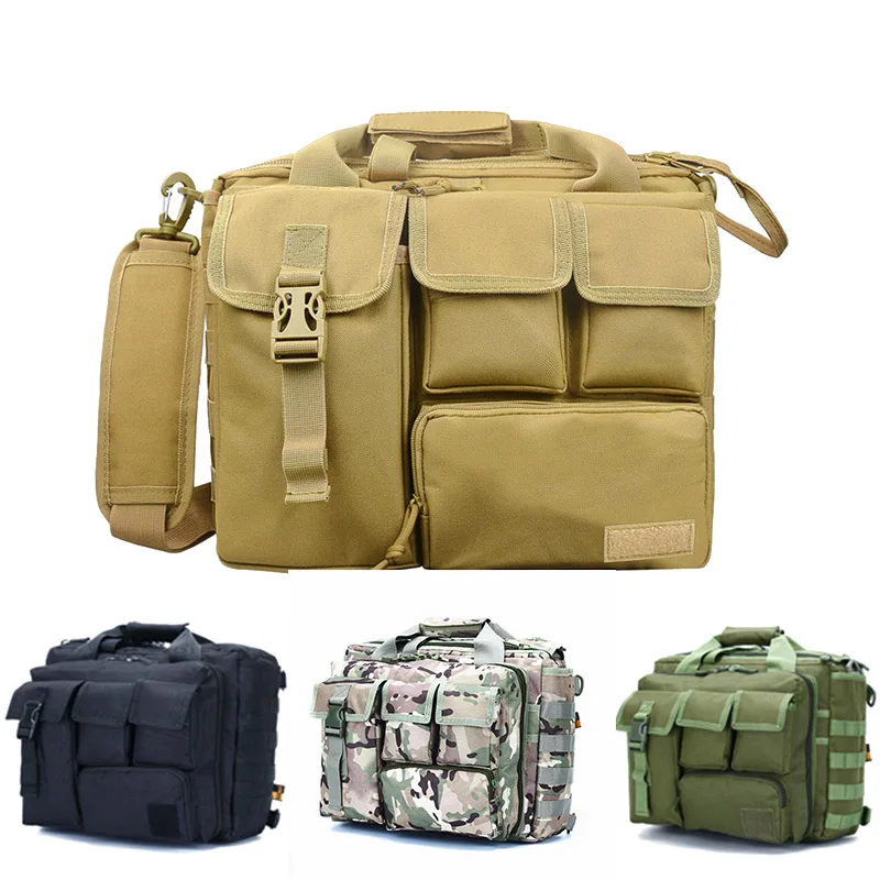 

Army Tactical Laptop Bags Shoulder Hunting Nylon Wear-resisting Shoulder Bag Outdoor Hiking Military Leisure Messenger Handbags