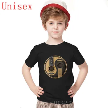 

Acoustic Guitars Yin Yang Shirt Creative Design child clothes Gift Cozy And Breathable Unique Fashion kid clothes girls tops