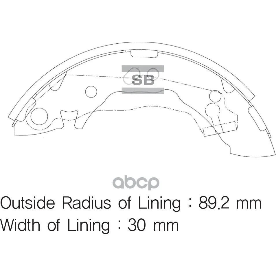 Колодки Тормозные Барабанные Sangsin Brake Sa047 Sangsin brake арт. SA047