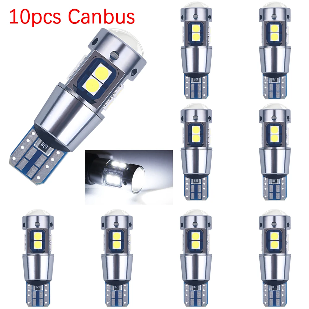 4PCS High Quality T10 W5W 168 192 Led Tail Light 3030 10smd 12V for Car Led  Auto Lamp CANBUS NO Error Car Marker Parking Bulb - AliExpress
