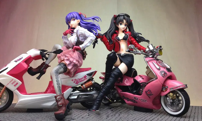 Sexy Anime Character 1:7 Scale Motorcycle Girl Miniatures Unpainted Modeling DIY Assembling Female Figure Resin Model Kits | Игрушки и