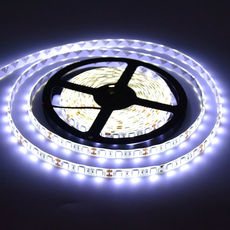 DC12V 5M 5050 SMD RGB Светодиодная лента водонепроницаемая лента со светодиодными лампами Гибкая полоса света 60 Светодиодный s/m Tira декоративный светильник для дома автомобильная лампа