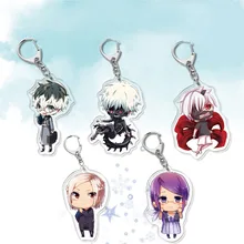 

22 Styles Tokyo Ghoul Anime Figure Cute Acrylic Keychain Kaneki Ken Juzo Suzuya Kirishima Ayato Frend Gifts