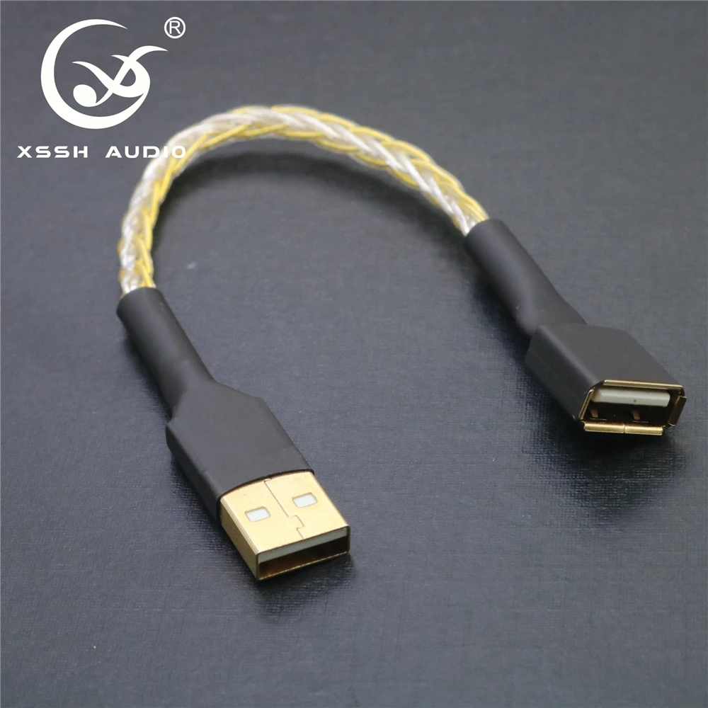 Кабели USB 2 0 3 XSSH для самостоятельной сборки из чистой меди серебристого цвета OFC A