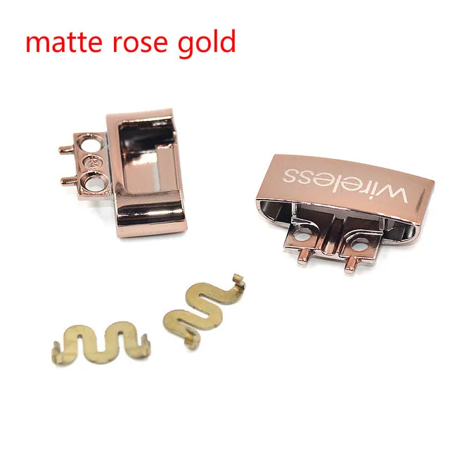 Сменная Пряжка логотип для Solo 3,0 беспроводные запчасти для ремонта наушников металлический замок железный лист соединитель части для Solo3.0 - Цвет: matte rose gold