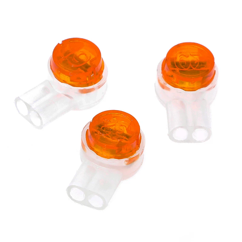 

100Pcs UY2 K2 Connector Grease Filling Butt Wire Line Terminal Connector