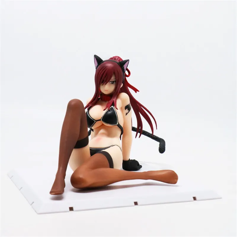 

Anime Fairy Tail Erza Scarlet With Cat Gravure Style 1/6 Scale PVC Action Figure Collection Model Kids Toy