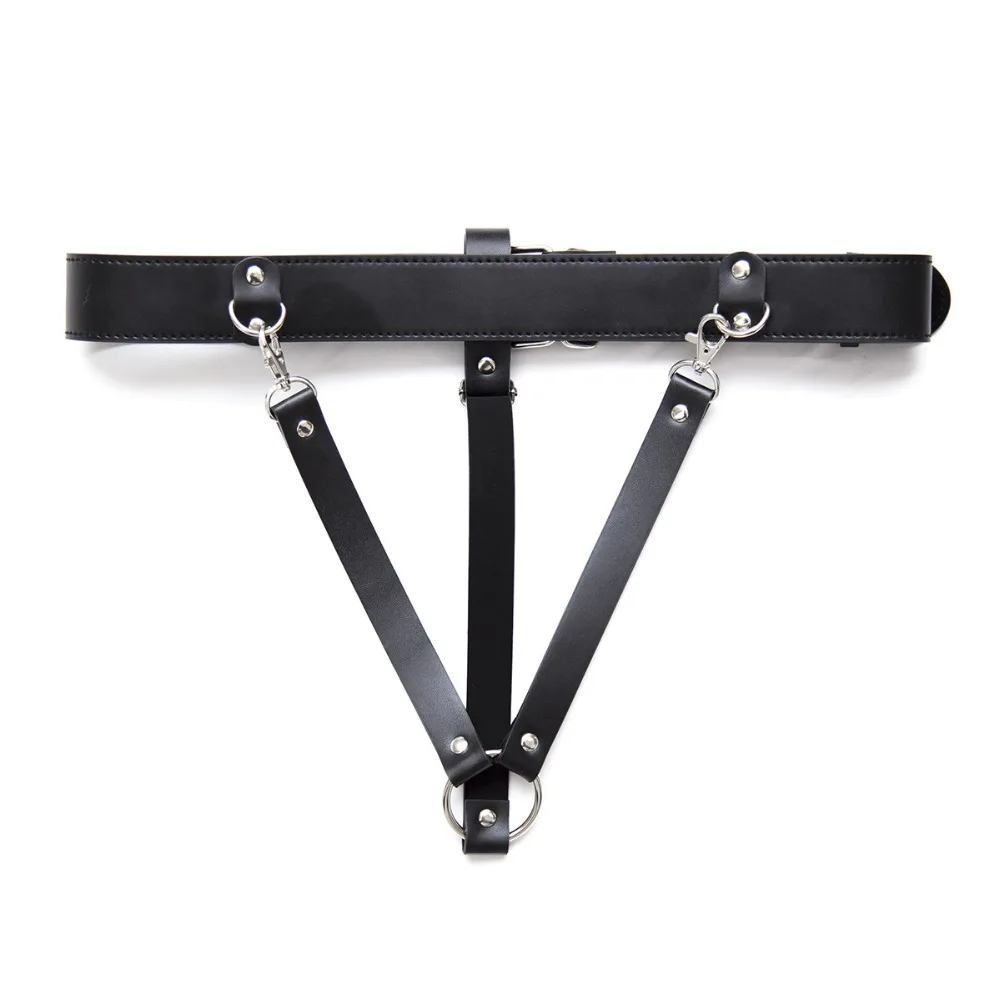 Adult-Games-Leather-Waist-Belt-Chastity-Device-Male-Bdsm-Harness-Bondage-Cock-Cage-Chastity-Device-Penis