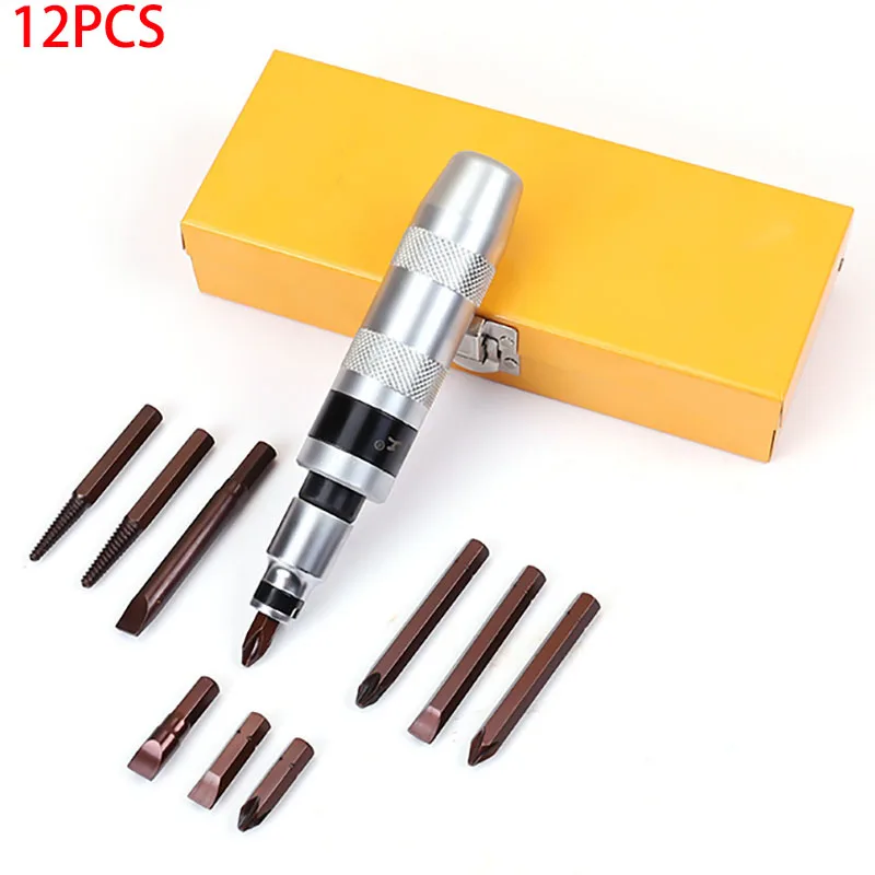 

12PCS Impact Screwdriver Set Industrial Grade Multifunctional Screwdriver Bits Screw Extractor For Repairing Driver Set