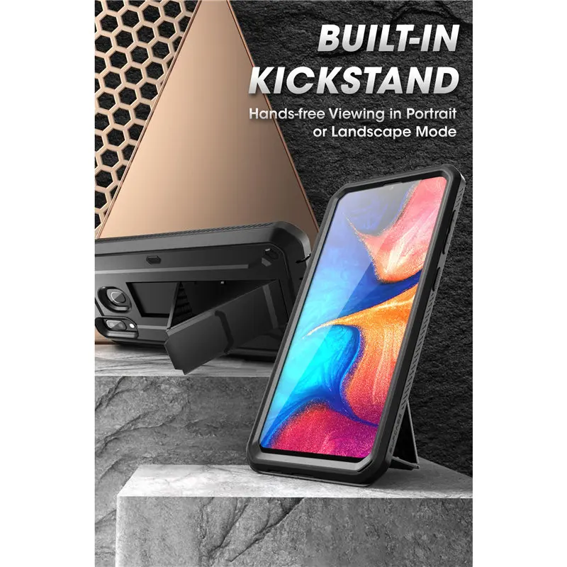 Skup Do Samsung Galaxy A20 A30 Case SUPCASE UB Pro wytrzymały futerał na kaburę z wbudowanym ochraniaczem ekranu i podstawką