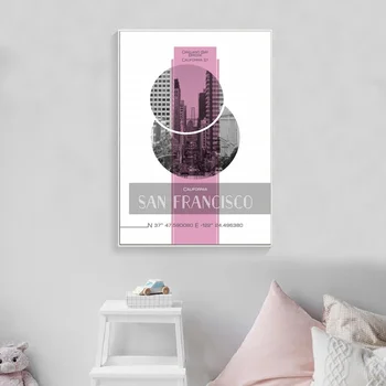 

California Street Poster Canvas Poster Wall Pictures for Living Room Dropshipping