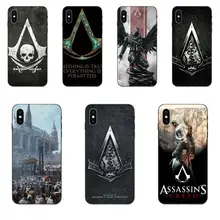 Чехол из ТПУ для Apple iPhone 4 4s 5 5S SE 6 6S 7 8 Plus X XS Max XR с запросом александриса черепа Assassins Creed