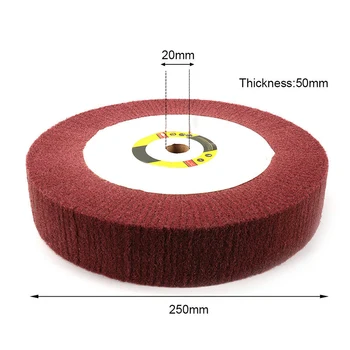 

4~12 Abrasive Flap Grinding Polishing Wheel Non-Woven 4/5inch Bore 320 Grit