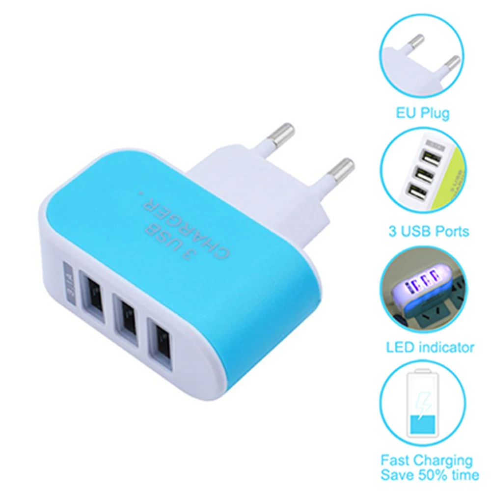 Настенное зарядное устройство с 3 USB портами|Зарядные устройства| |