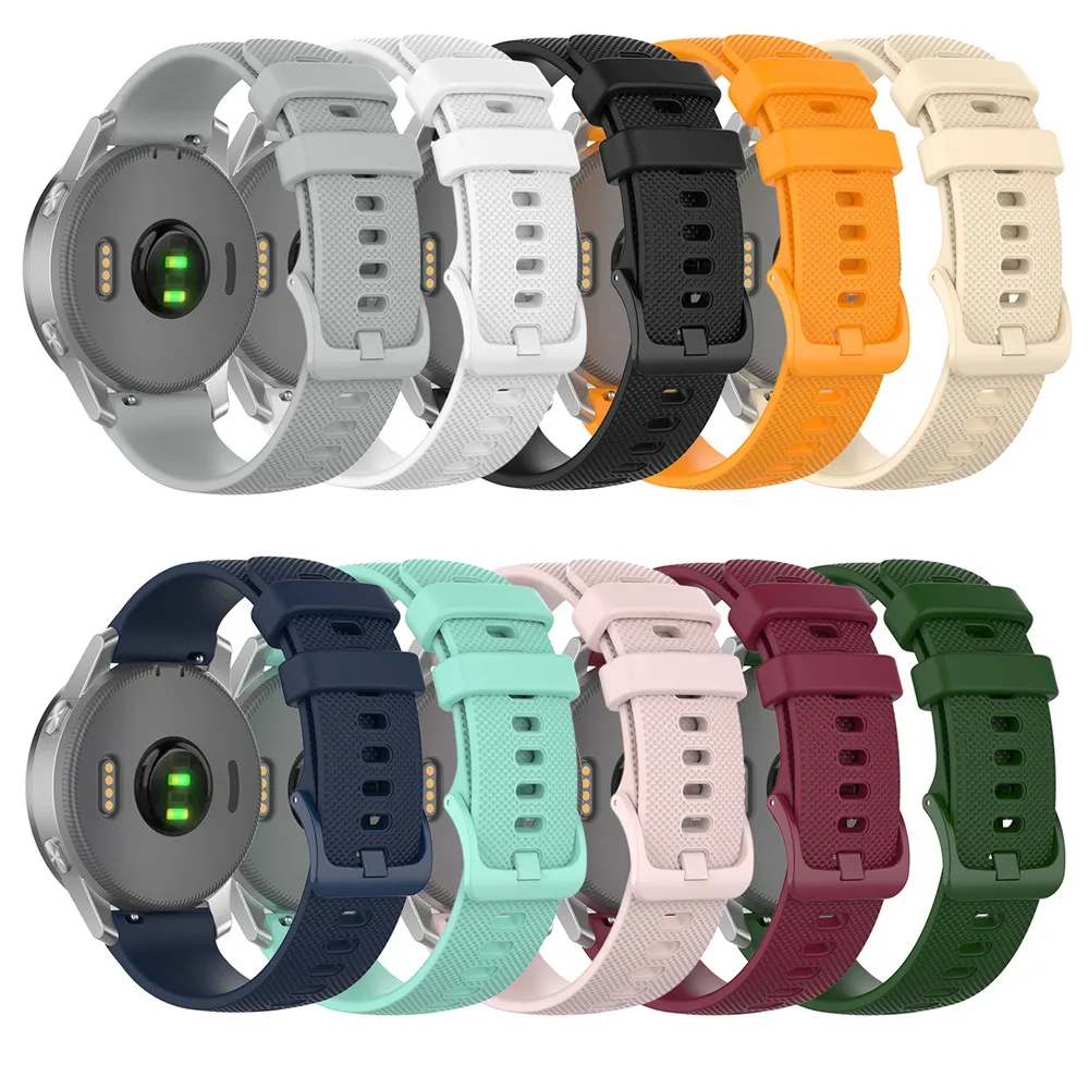 

Replacement Watch Strap with Small Plaid for Garmin Vivoactive 4S /Vivomove 3S Watch Band Wristband Bracelet Accessories