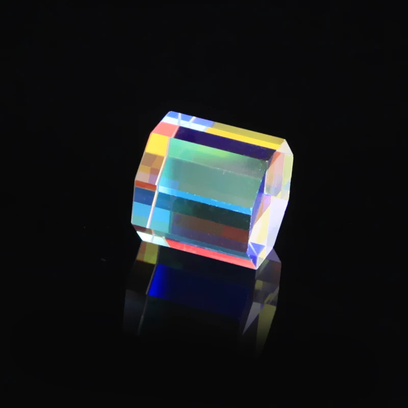 레인보우 프리즘 광학 유리, 다면체 밝은 빛 결합, 물리 교육, 어린이 선물, 굴절광 스펙트럼, 20m