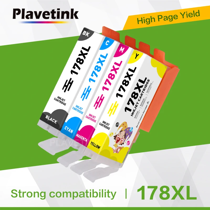 

Замена чернил Plavetink для картриджей HP 178 XL для принтера HP Deskjet 3070A 5510 6510 B209a C510a C309a для hp178