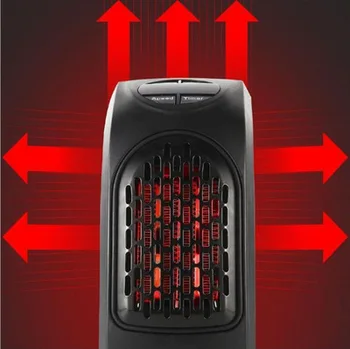 

Electric Wall Heater Mini Portable Plug-in Personal Space Warmer for Indoor Heating Camping Any Place Adjustable Thermostat