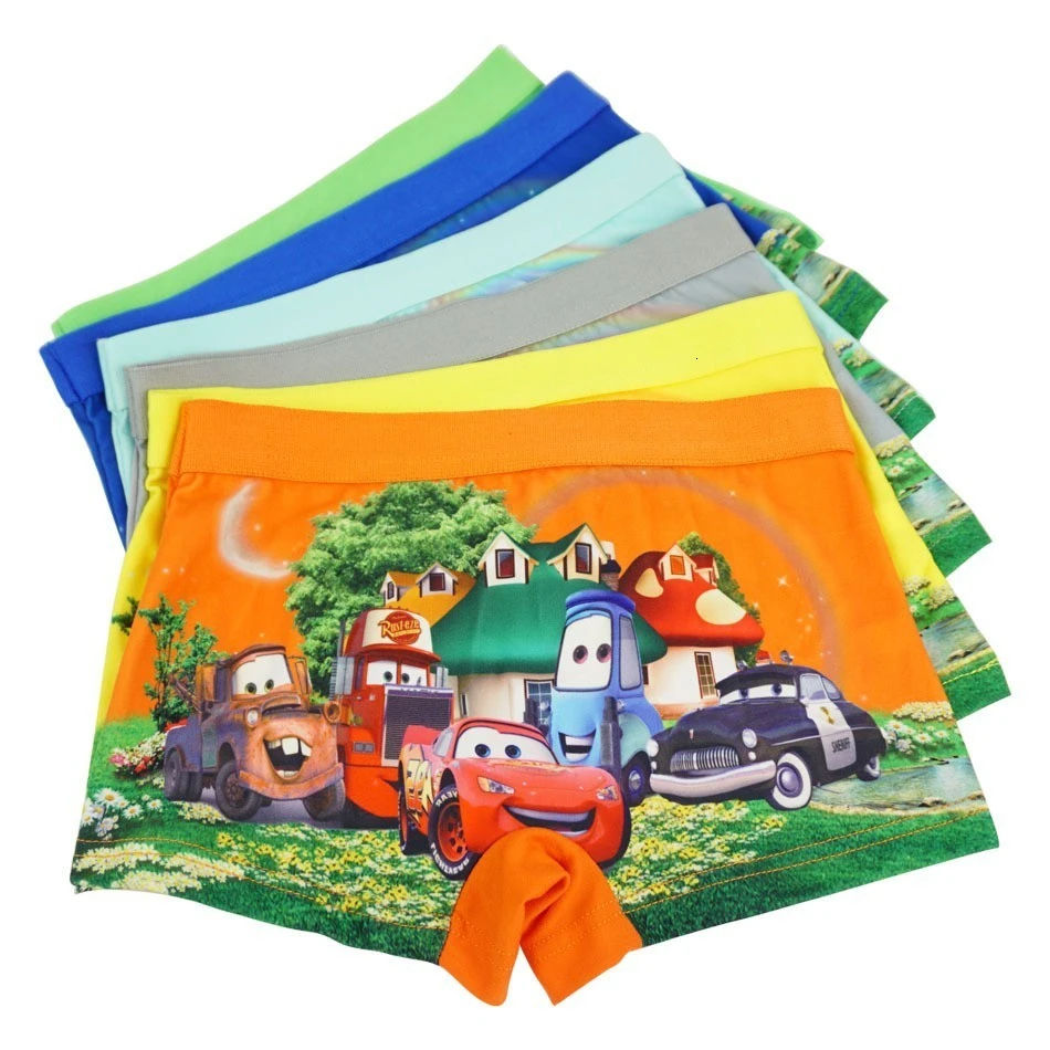 4pcs/lot Cartoon Underpants Quality Car Pants Catamite Panties Cars Baby Boys Kids Underwear Boy Kid Panty Briefs