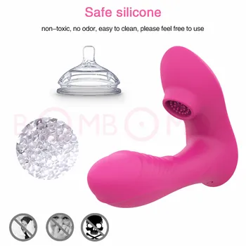 Wireless Remote Control Sucking Vibrator for Women G Spot Clit Sucker Clitoris Stimulator Dildo Sex Toys Shop for Adults Couples 5