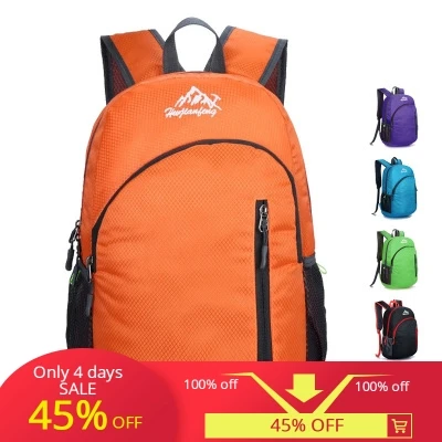 

HUWAIJIANFENG ultra-light skin package travel foldable backpack multi-function portable for outdoor sports