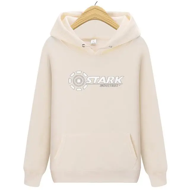 Новые Брендовые мужские толстовки STARK INDUSTRIES, зимние модные толстовки Kpop для мужчин и женщин, повседневные свободные толстовки Harajuku - Цвет: HW0173Khaki1