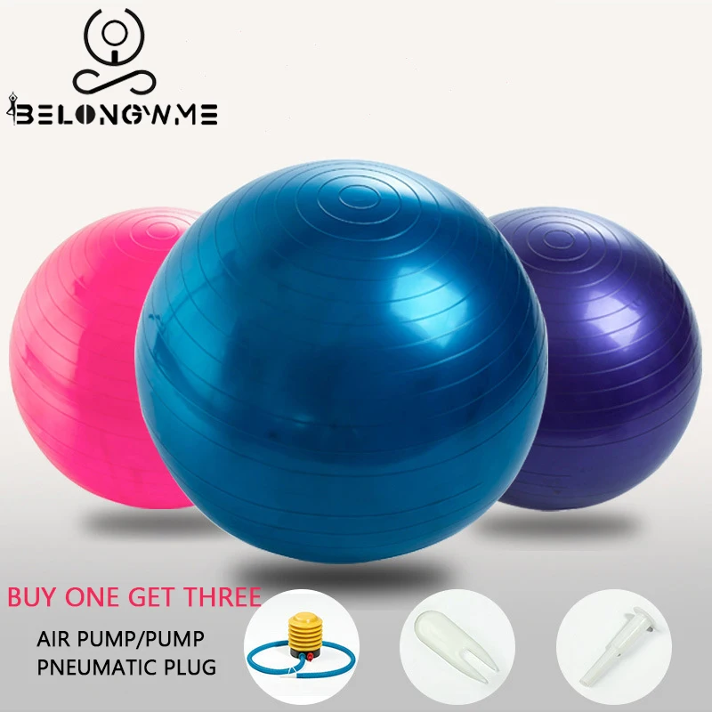 

BELONGWME Sports Yoga Balls Bola Pilates Fitness Training Workout Exercise Balls Exercise Workout Ball 65CM Fitness Equipment