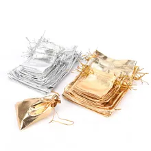 10 шт на шнурке Свадебные узоры органза вечерние Подарочные сумки конфеты ювелирные сумки