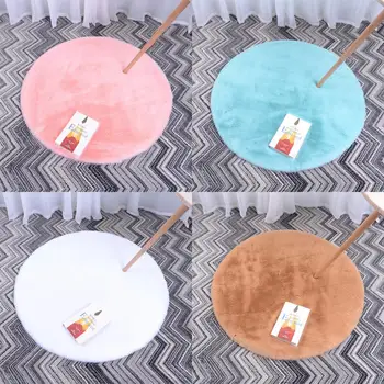 

Fluffy Living Room Natural Faux Rabbit Fur carpet children play rugs Sofa Soft Area Rug Non-Slip Kids Tatami Futon Play Mat