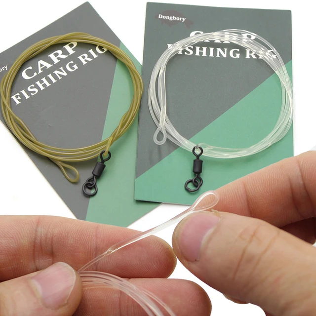 100cm Fluorocarbon Line For Carp Fishing Rig Kit Carp Swivels Line