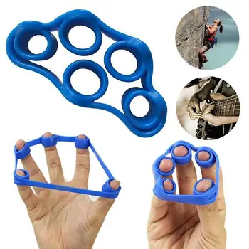 

Hand Finger Trainer Band Tools Strength Exerciser Muscle Power Training Silicone