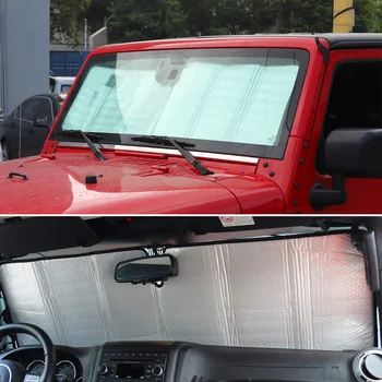

Auto Car Sun Shade Sunshade Car Window Windscreen Sun Visor Cover Car Solar Protection for Jeep Wrangler 2007-2017