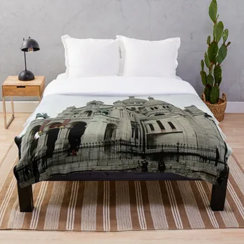 

Soft Blanket for Bed Sherpa Flannel Fleece Blanket Home Travel Sofa Soft Throw Blanket Paris 17