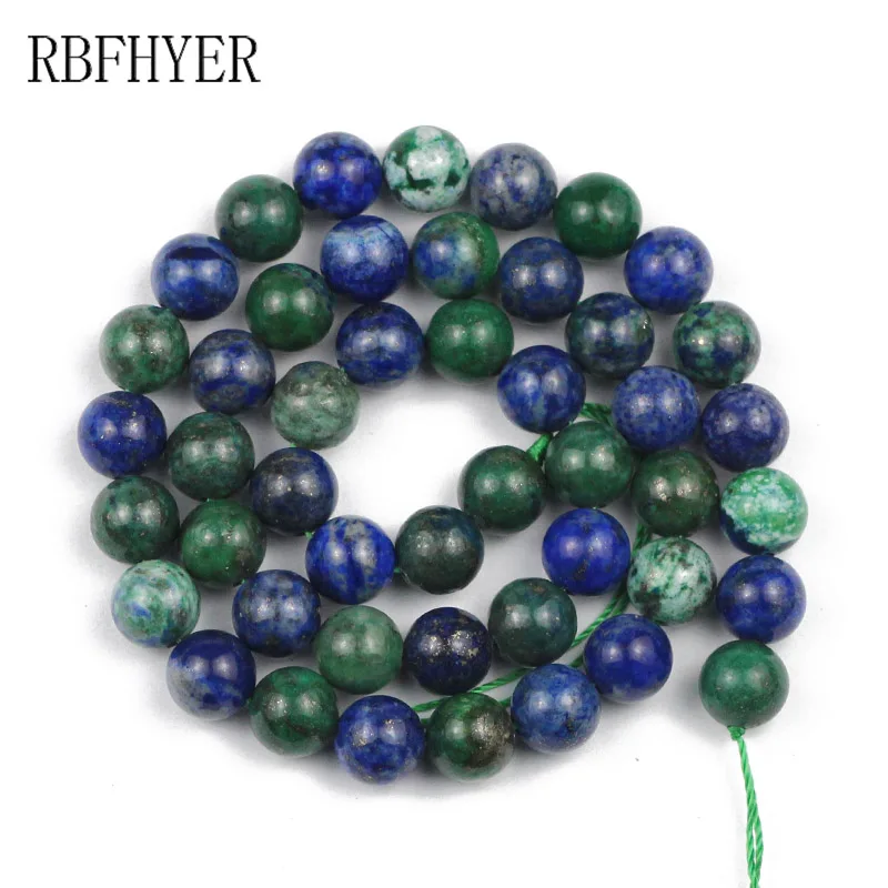 RBFHYER 4/6/8/10/12 мм натуральный Phoenix Lapis lazuli Камень Круглые бусины для самостоятельного