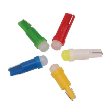 

20pcs Car Interior T5 Led 1 SMD DC 12V Light Ceramic Dashboard Gauge Instrument Ceramic Car Auto Side Wedge Light Lamp Bulb