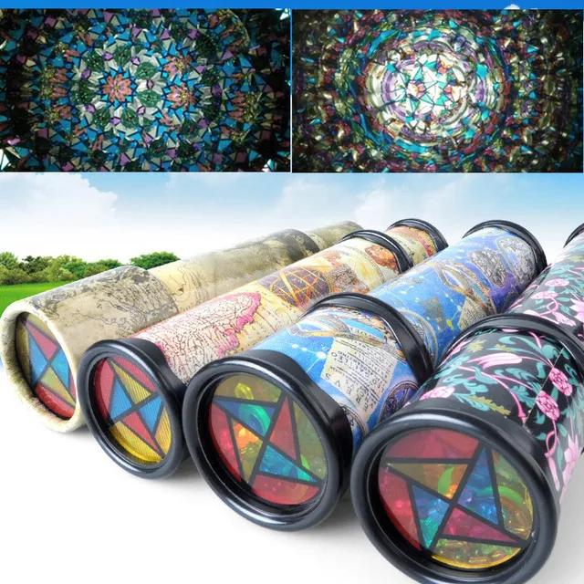 Scalable Rotation Kaleidoscope 30cm Magic Changeful Adjustable Fancy Colored World Toys For Children Autism Kid Puzzle Toy 1