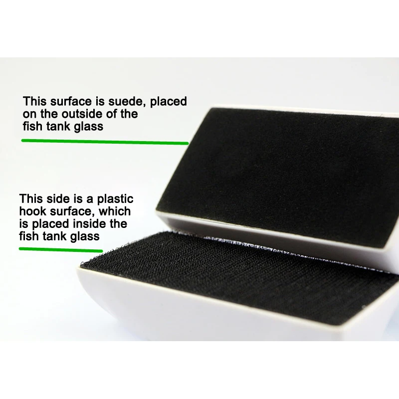 Mini Magnetic Fish Tank Aquarium Glass Cleaner Brush Magnets Strong Magnetic  Clean Dead Ends Scratch-Free Fish lovers supplies