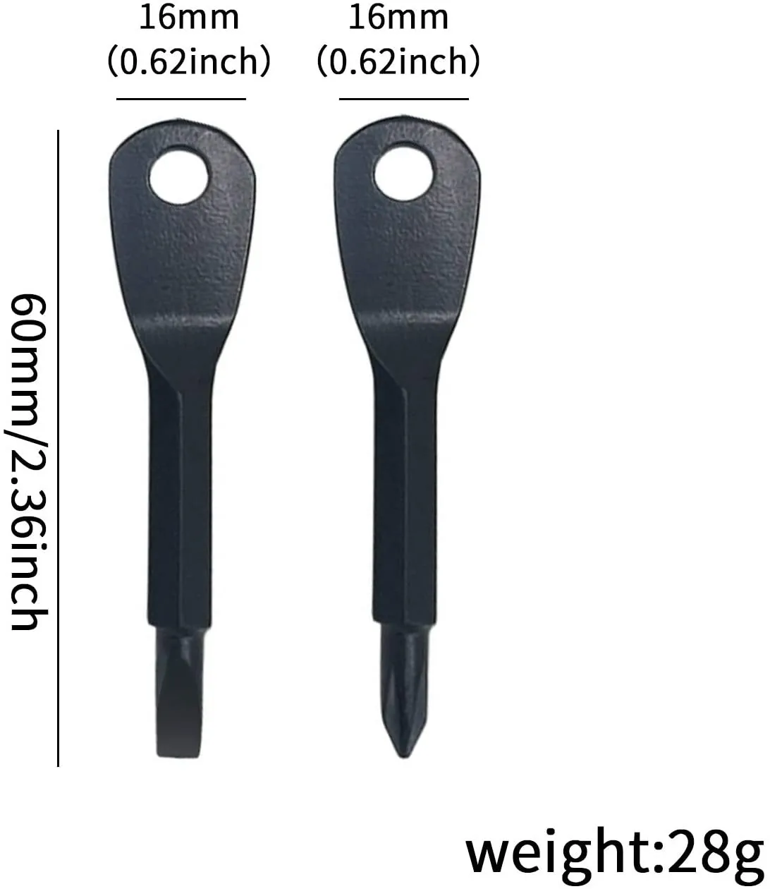 Under 2PCS Portable Phillips Slotted Screwdriver Key Ring Keyring Hike Outdoor Multi Mini Pocket Repair Tool Gadget Under 2PCS Portable Phillips Slotted Screwdriver Key Ring Keyring Hike Outdoor Multi Mini Pocket Repair Tool Gadget