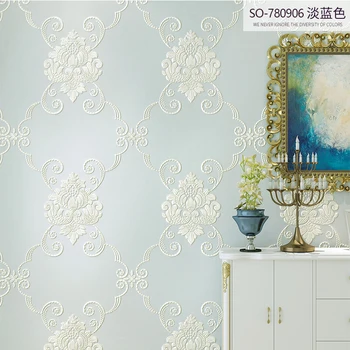 

3d european luxury garden bedroom wedding wallpapers korean hot romantic non-woven living room tv background wallpaper