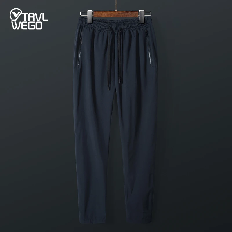 

TRVLWEGO Climb Fish Trekking Camping Men Pants Quick Dry UV Resistant Active Frenulum Pant For Man Trousers 6XL