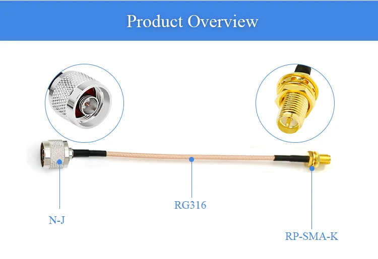 Переходник для антенного соединителя расширяемый кабель с N Male to RP-SMA-K RG316 Фидер удлинитель