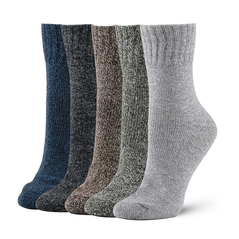 Носки мужские зимние однотонные мягкие теплые тёмные плотные длинные 5 пар |