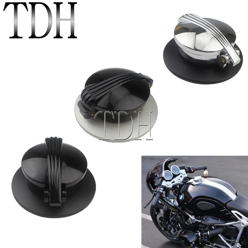

Petrol Fuel Tank Cap Cafe Racer Scrambler Oil Gas Filler Cap Plug for BMW R NINE T R9T 2014-2019