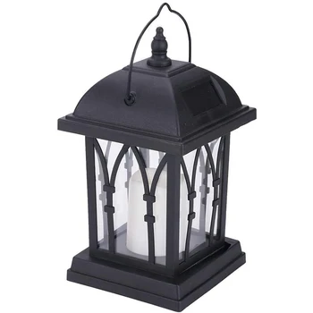 

Waterproof Solar Lantern Light Portable Hanging Flame Lantern Outdoor Decorative Lamp for Garden Lawn Landscape Lights