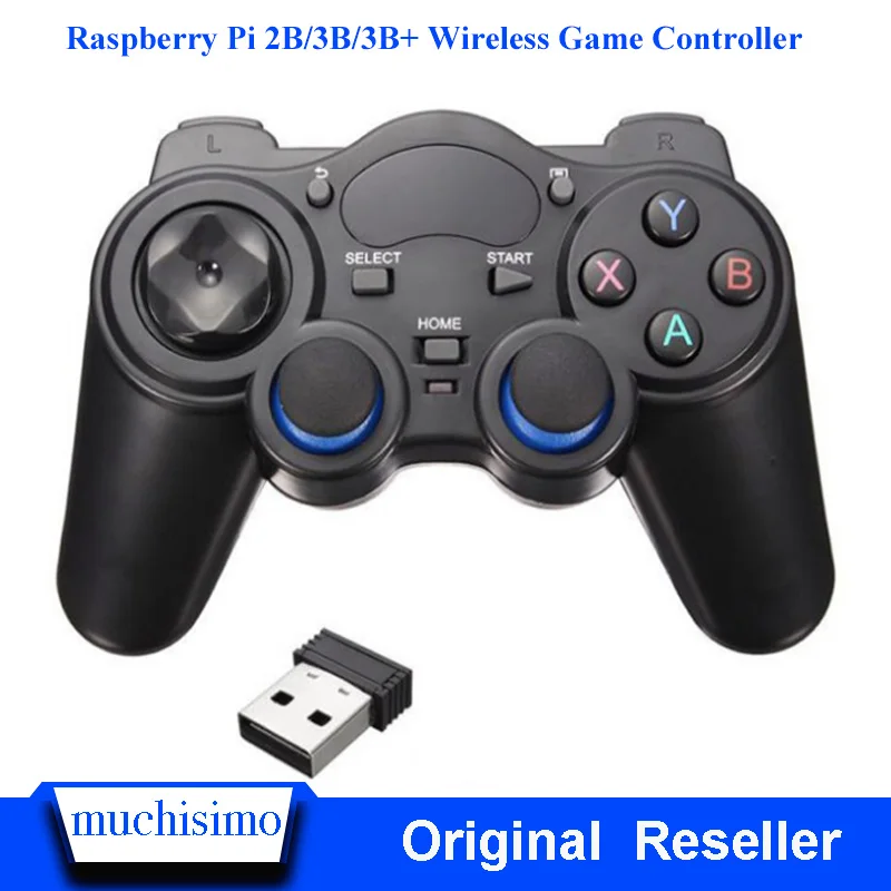 Новый 2 4 ГГц беспроводной геймпад игровой контроллер для ПК Raspberry Pi 3B/3B + RetroPie Android