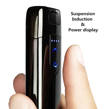 

Primo New Dual Arc USB Lighter Rechargeable Electronic Lighter LED Screen Cigarette Plasma Induction Palse Pulse Thunder Lighter