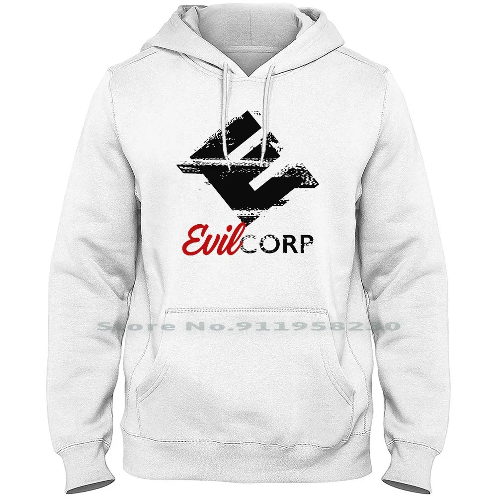 

Мужской свитер с капюшоном и логотипом Evil Corp, большие размеры 6XL